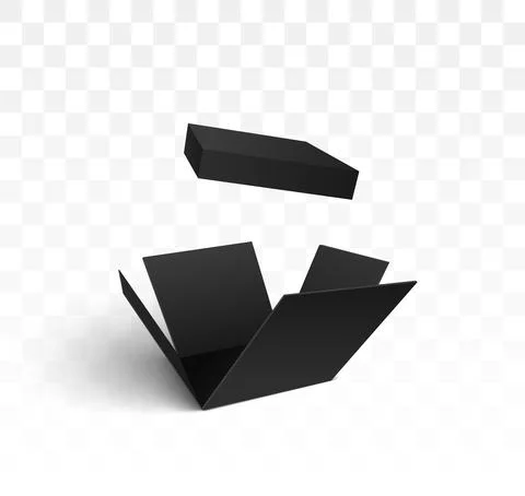 Open Box isolated on white. Stock Illustration