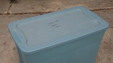 Open Box of lights Stock Footage 12523087