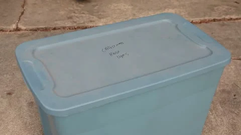 Open Box of lights Stock Footage 12523091