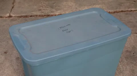 Open Box of lights Stock Footage 12523098