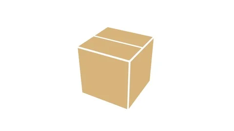 Open box package delivery service. Stock Footage 75511949