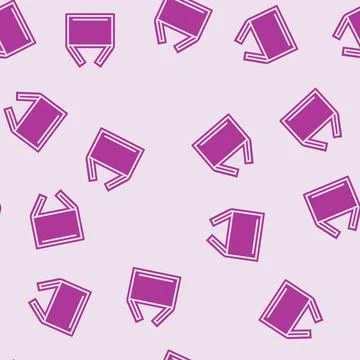 Open box unpacking loading contents glyph seamless pattern Stock Illustration