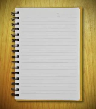 Open brown notebook Stock Photos