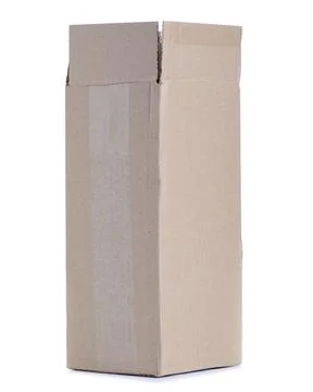 Open brown packing cardboard box Stock Photos