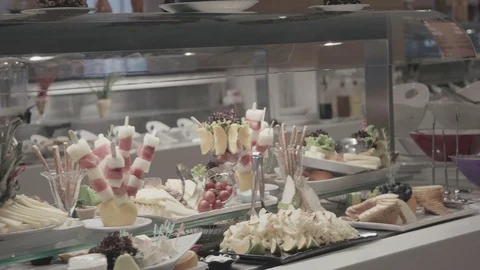 Open Buffet Breakfast 스톡 동영상 75380825