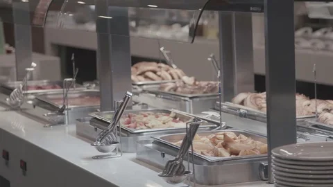 Open Buffet Breakfast Stock-Footage 75380897