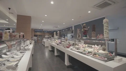 Open Buffet Breakfast Stock-Footage 75381013