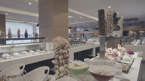 Open Buffet Breakfast Vídeo Stock 75381038
