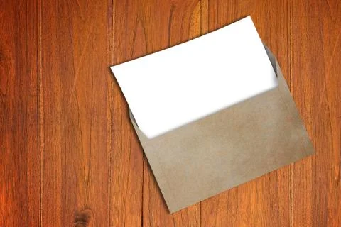 Open Business Envelope Foto stock