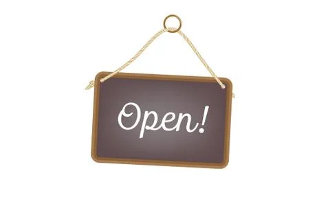 Open for business Stock Illustration