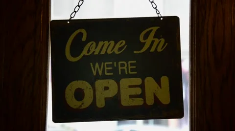 Open business sign 스톡 동영상 62245953