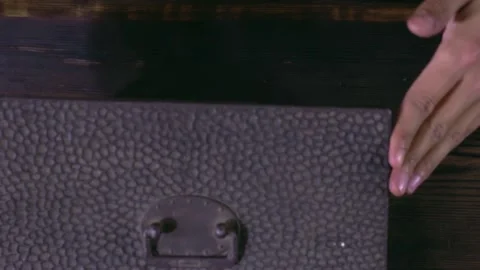 Open the cabinet Stock Footage 235267985