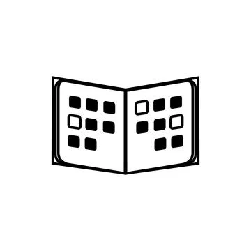 Open calendar icon representing planning and scheduling events Stock-Illustration