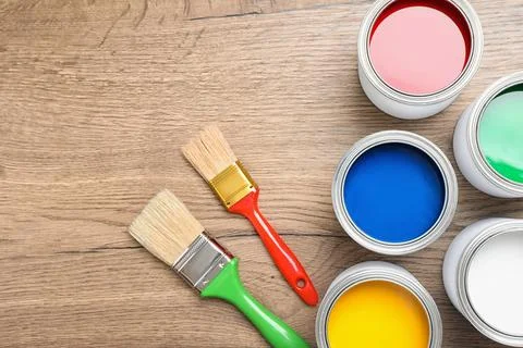 Cans Of Paint Stock Photo, Picture and Royalty Free Image. Image