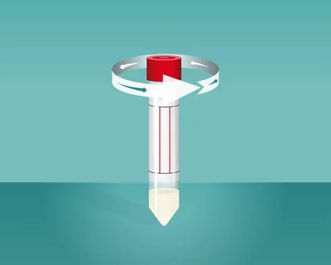 Open the cap of the tube Stock Illustration