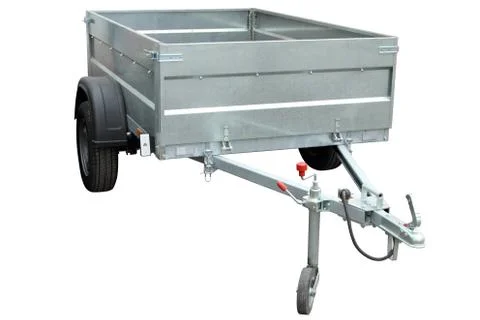 Open car trailer. Stock Photos