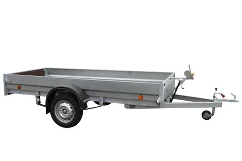 Open car trailer. Stock Photos