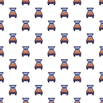 Open car trunks seamless pattern for background design Stock Illustration