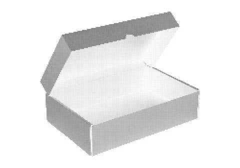 Open cardboard box container with halftone dot pattern design for product p.. イラスト素材