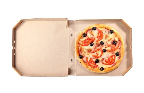 Free Photo  Pizza box top view