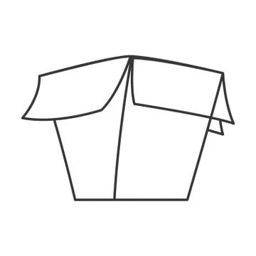Open cardboard box icon Stockillustratie