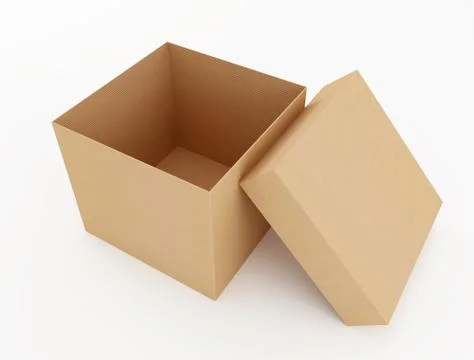 Open cardboard box Stock Illustration