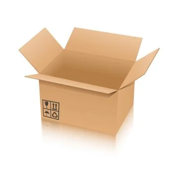 Open Cardboard Box Stock Illustration