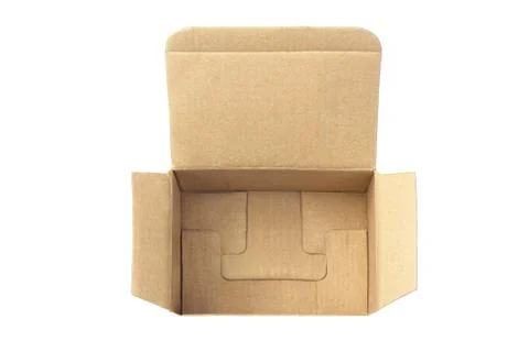 Open cardboard box Stock Photos