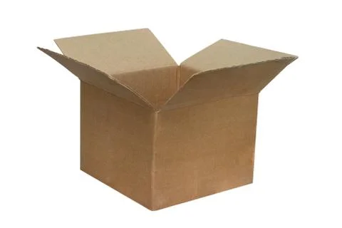 The open cardboard box Stock Photos