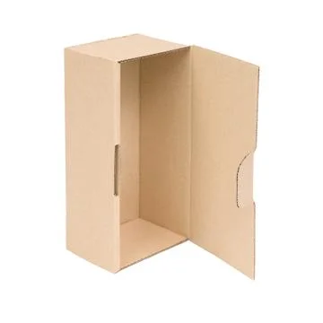 Open cardboard box. Stock Photos