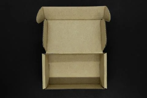 Open cardboard box Stock Photos