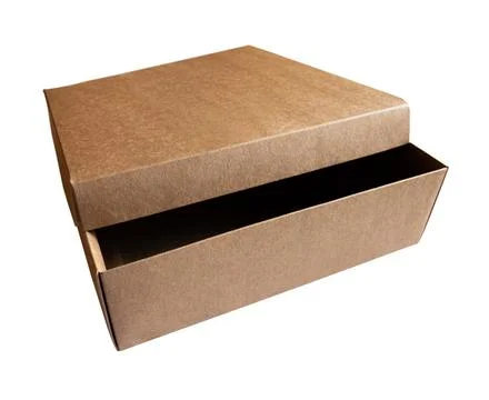 Open Cardboard Box Stockfoto's