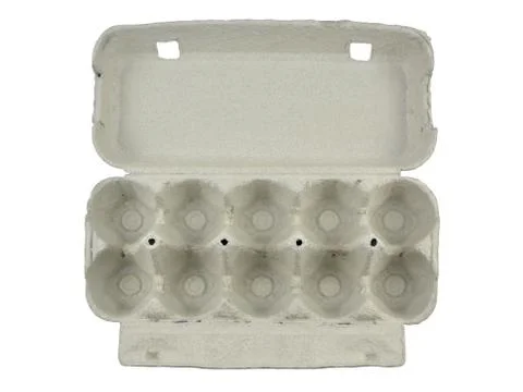 Open Cardboard Egg Box Stock Photos