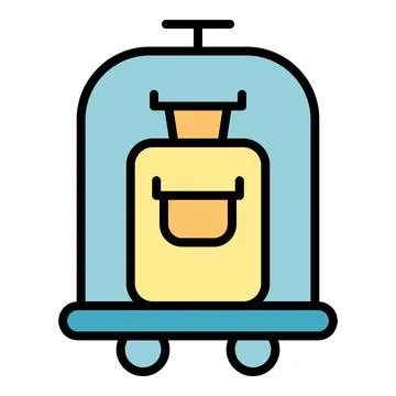 Open carry bag icon vector flat 스톡 일러스트