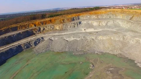 Open cast mine. Video stock 74185328