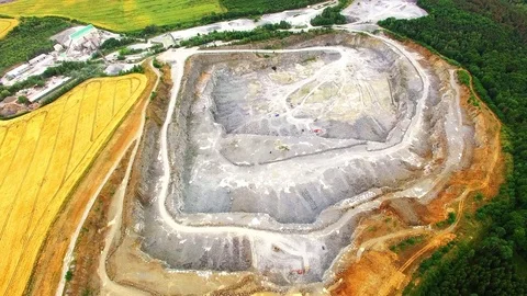 Open cast mine. Stock Footage 77084995