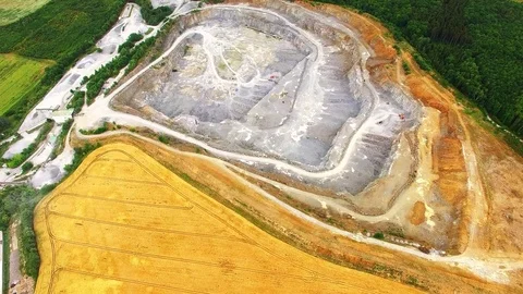 Open cast mine. Stock Footage 77086387
