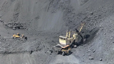 Open cast mine Stock Footage 131418106