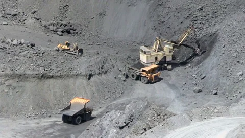 Open cast mine Stock Footage 131418234
