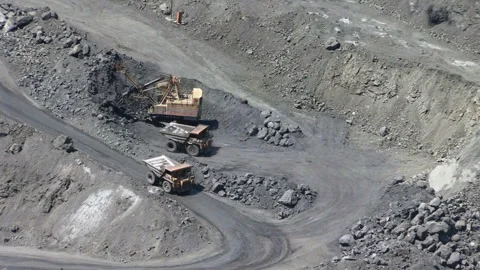 Open cast mine Stock Footage 131418413