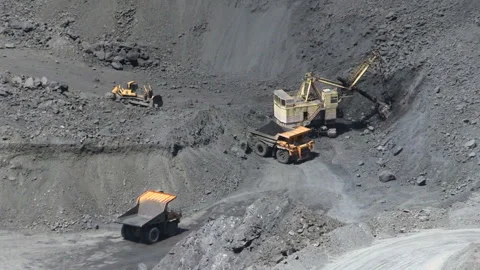 Open cast mine Stock Footage 131418474