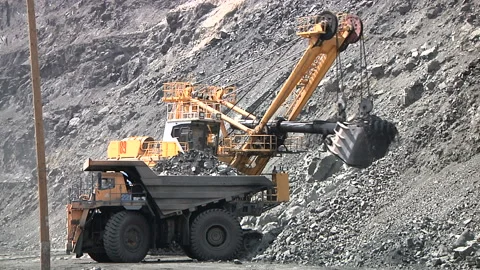 Open cast mine Stock Footage 132698551