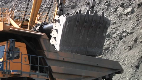 Open cast mine Stock Footage 132698643