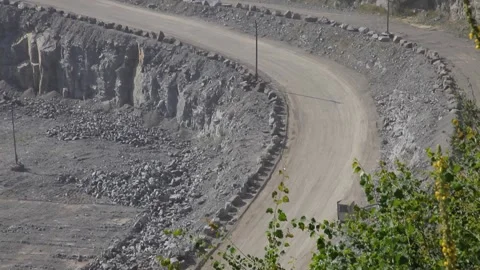 Open cast mine. Mining industry. Stone Quarrying. Vídeos de archivo 157842975
