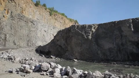 Open cast mine. Mining industry. Stone Quarrying. 스톡 동영상 157843060