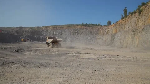Open cast mine. Mining industry. Stone Quarrying. Stock Footage 157843081