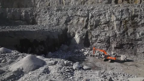 Open cast mine. Mining industry. Stone Quarrying. Stock Footage 157843133
