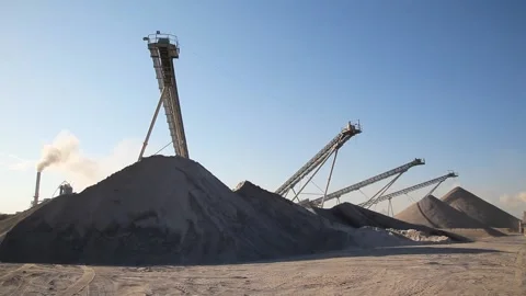 Open cast mine. Mining industry. Stone Quarrying. 库存影片 157843397