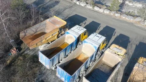 Open cast mine or quarry from above. Stock Footage 124584237
