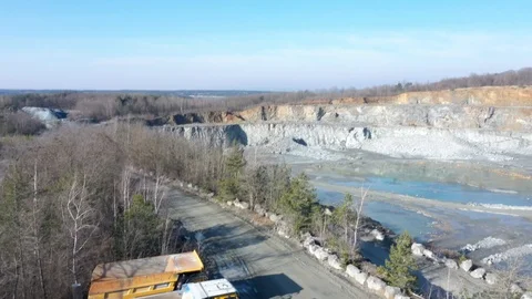 Open cast mine or quarry from above. Stock Footage 124584404